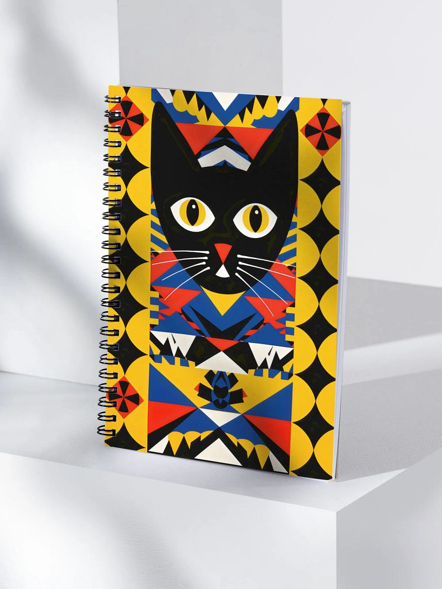 Geometric Cat Dreams Spiral Notebook product image (4)