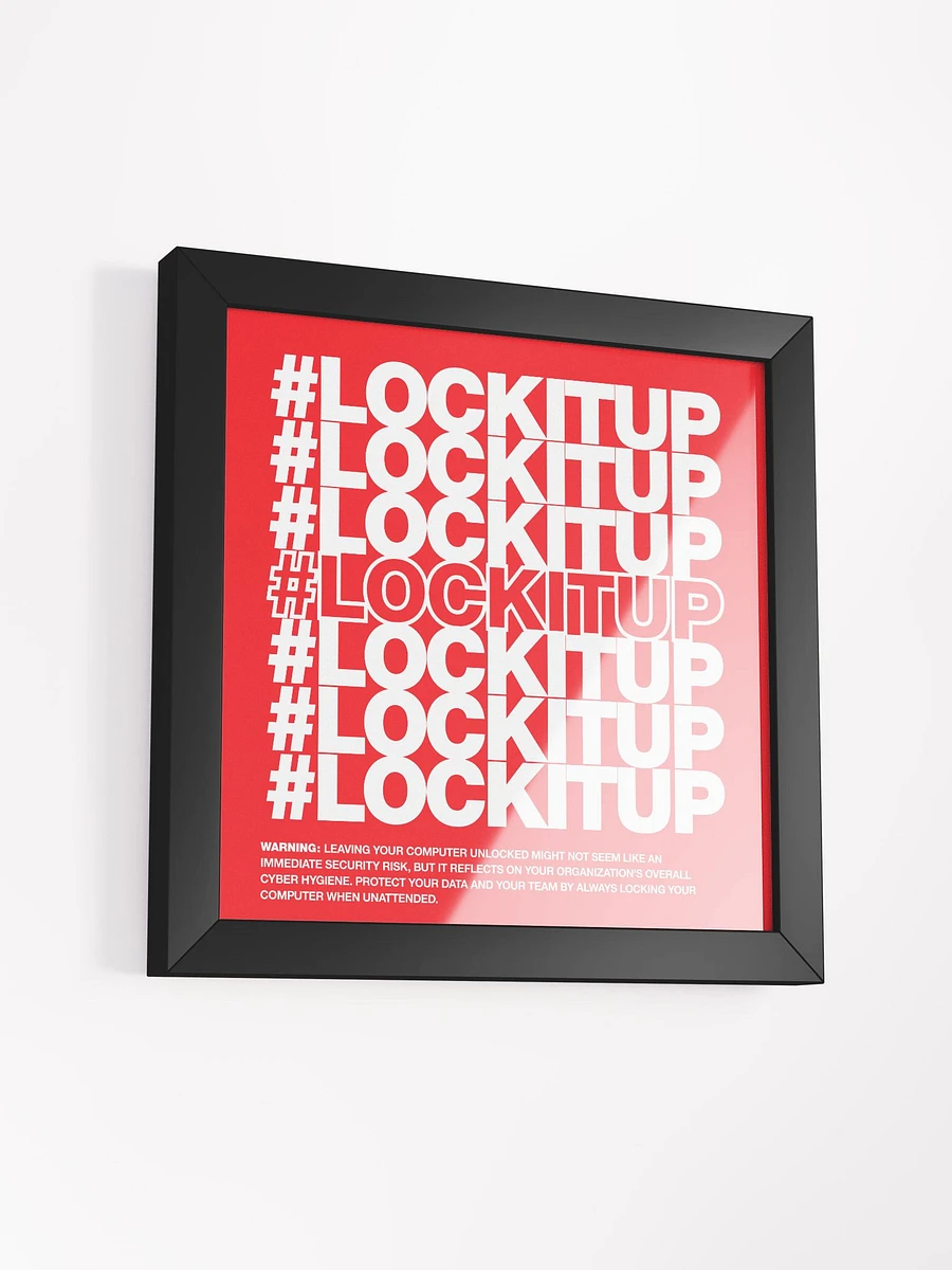 #LOCKITUP - Framed Print (Red) product image (3)