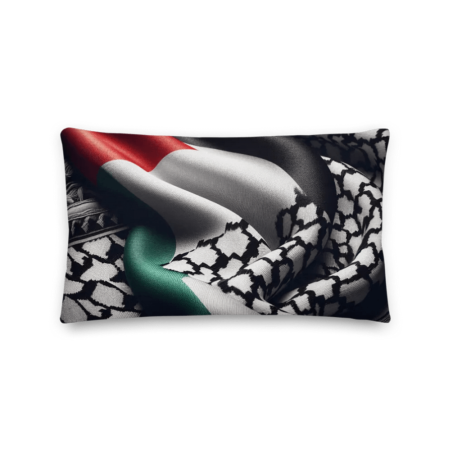 Palestinian Pride All-Over Print Pillow | AI Design FREE PALESTINA product image (4)