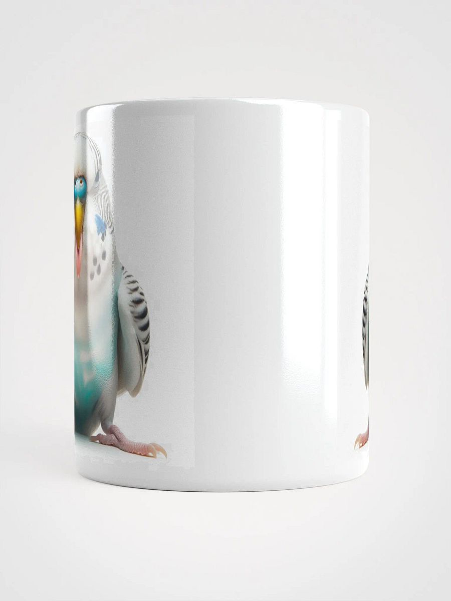 Rude Budgie #Humorous Glossy Mug - White product image (5)