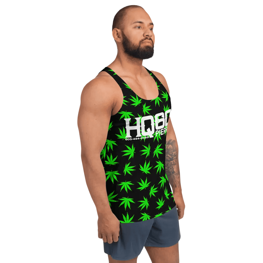 HempQuarters Green Marijuana Tank Top product image (12)