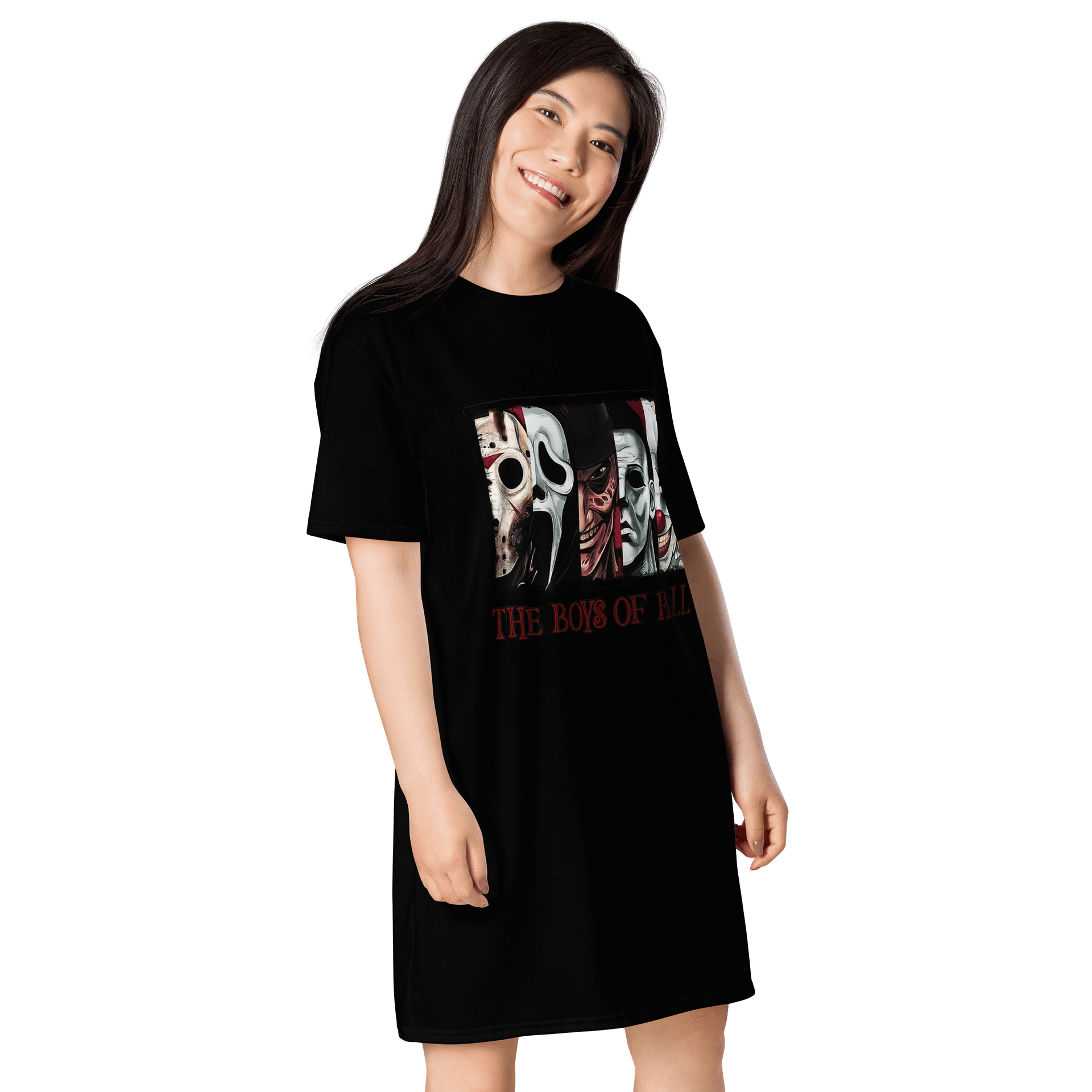 Sinister Faces All-Over T-Shirt Dress product image (4)