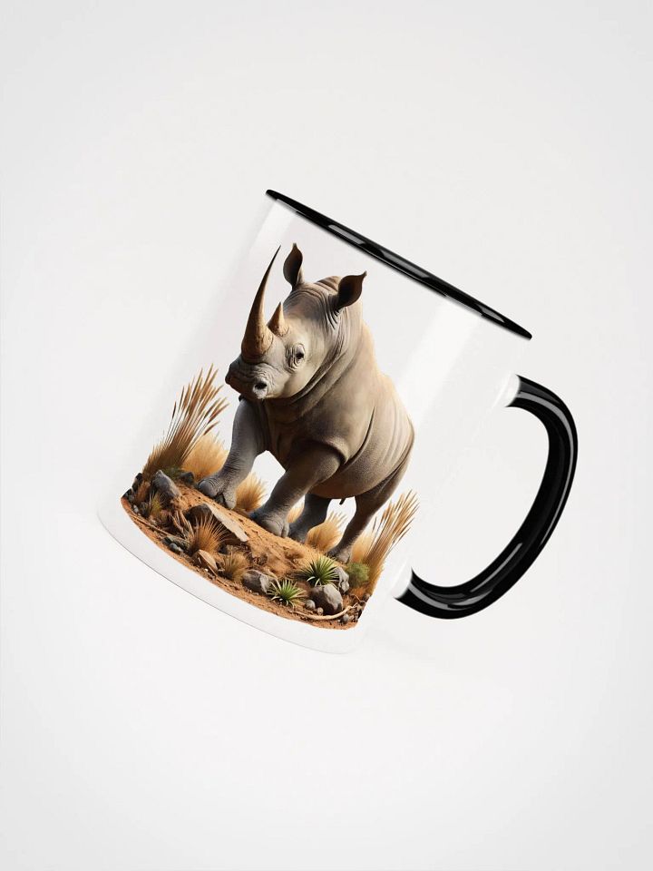 Savanna Rhino Ceramic Mug. product image (2)