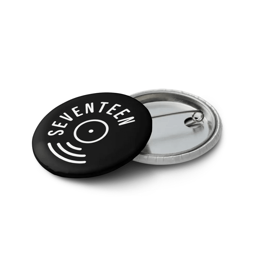 Seventeen Fan Buttons / Pinbacks - Minimalist - Set of 5 product image (7)