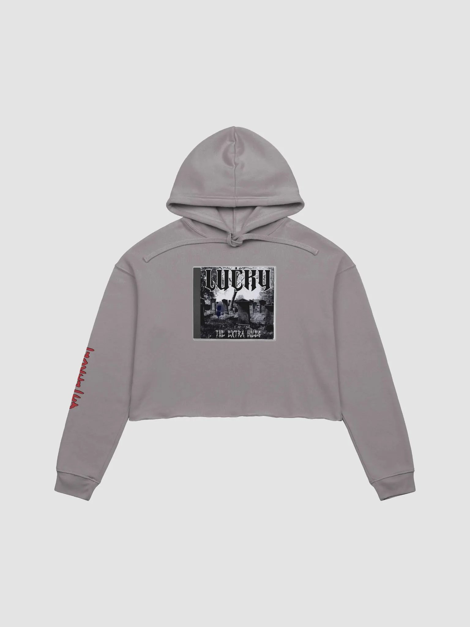 Lucky CD Fleece Cropped Women's Sweatshirt with CaylaKult Sleeve Detail! product image (2)