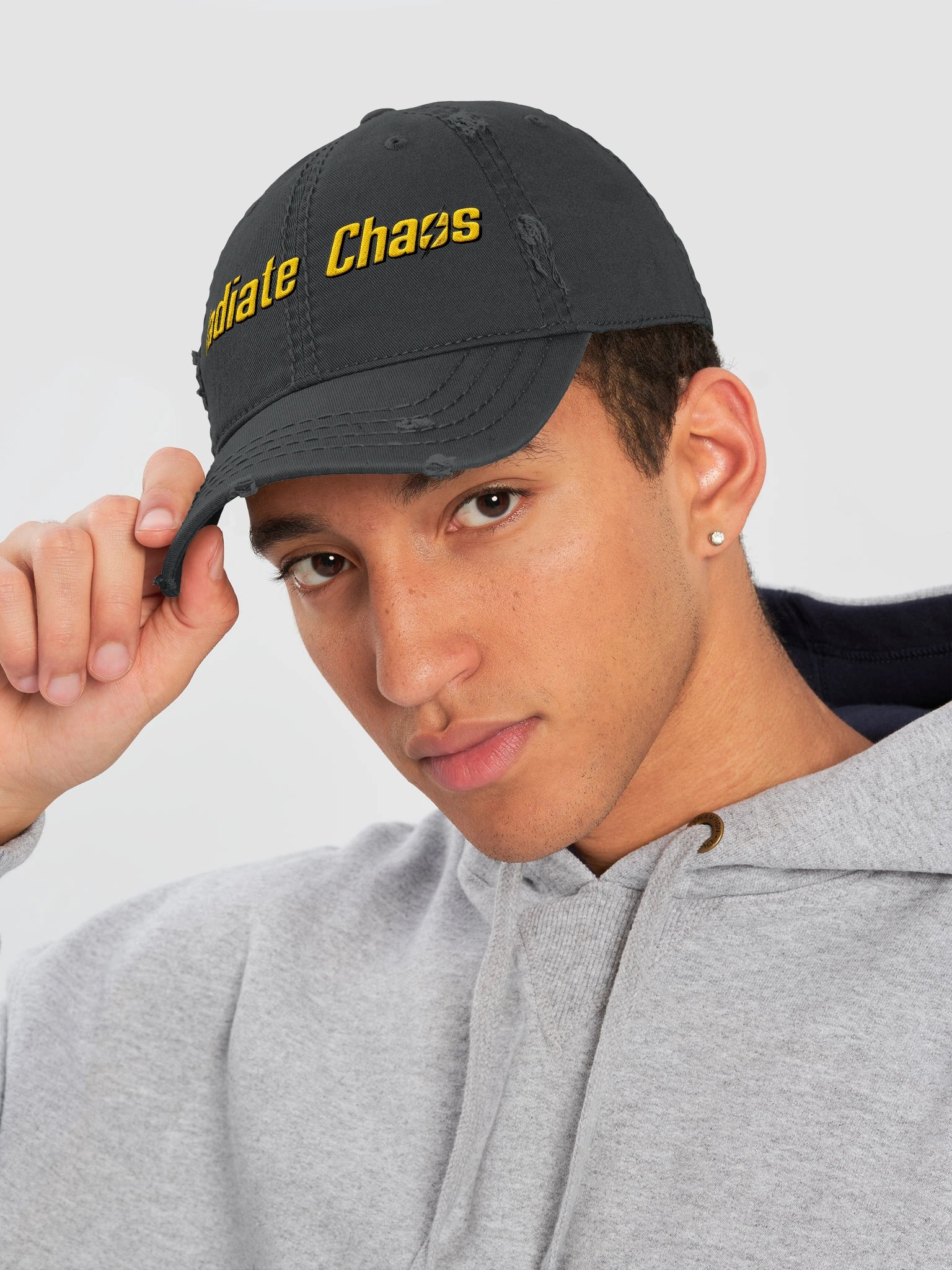 RADIATE CHAOS | Distressed Dad Hat product image (5)