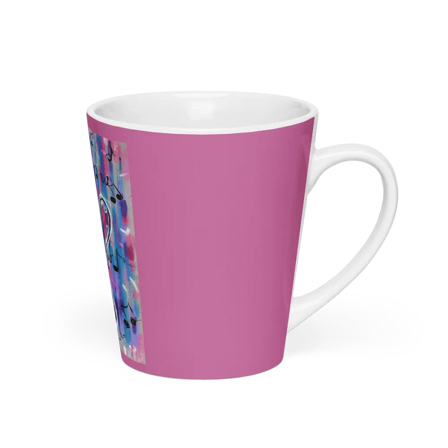 My Guitar (art by Dina R.) acrylic painting - Latte Mug product image (2)