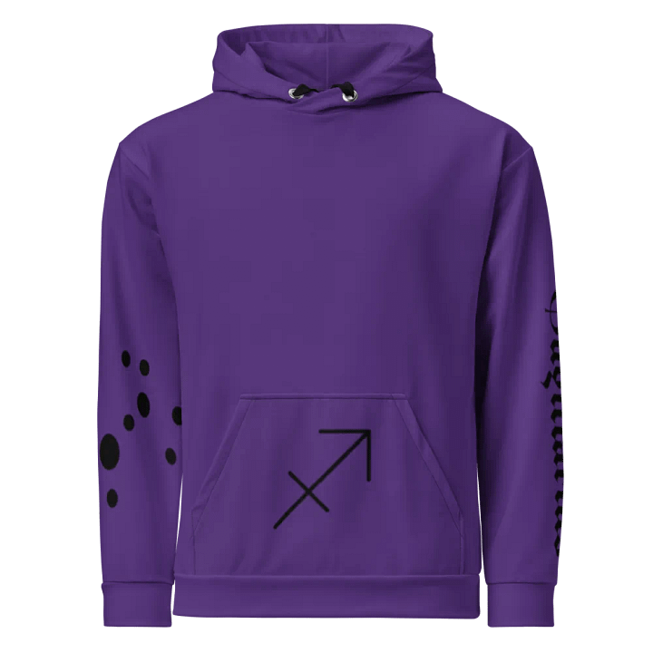 Purple Sagittarius Recycled Hoodie product image (1)