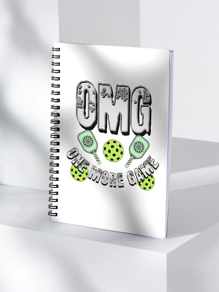 OMG One More Game Pickleball Block Spiral Notebook product image (1)