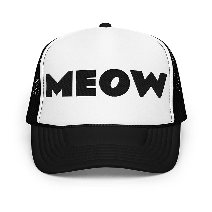 Embroidered MEOW Hat - Black Thread Collection product image (7)