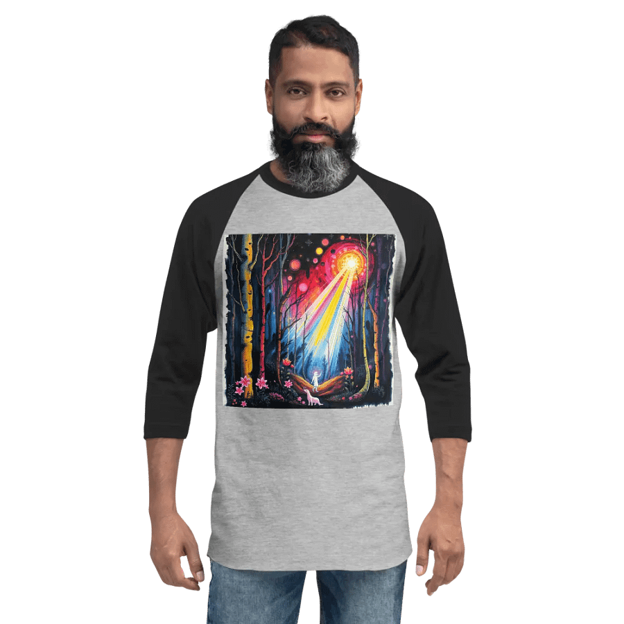 Celestial Forest Night ¾ Sleeve Tee product image (2)