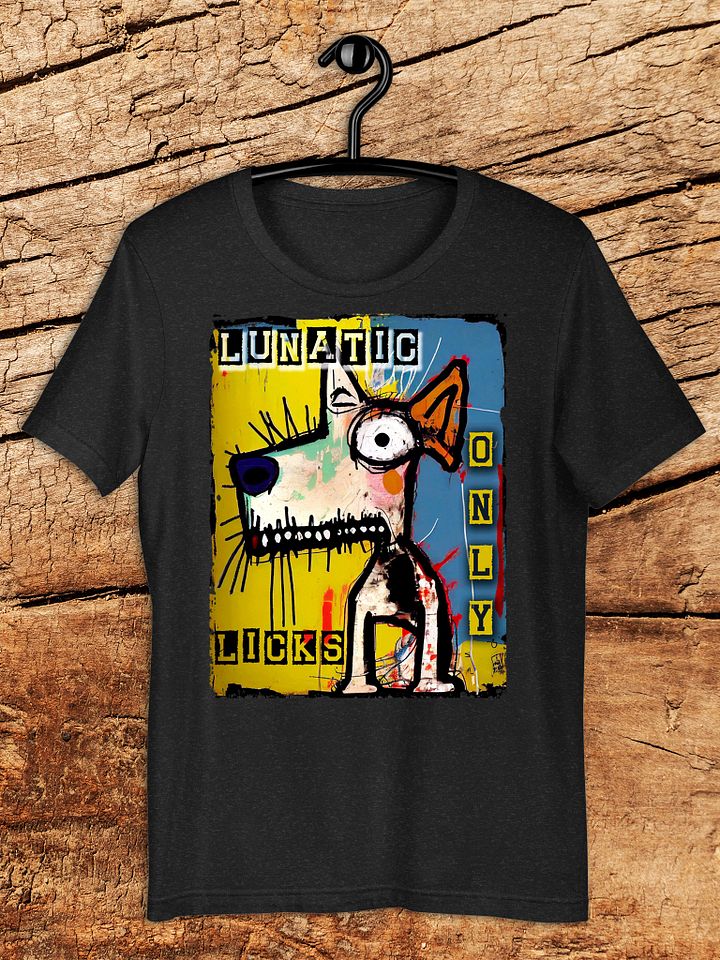 "Lunatic Licks" Abstract Dog Graphic Unisex T-Shirt product image (1)