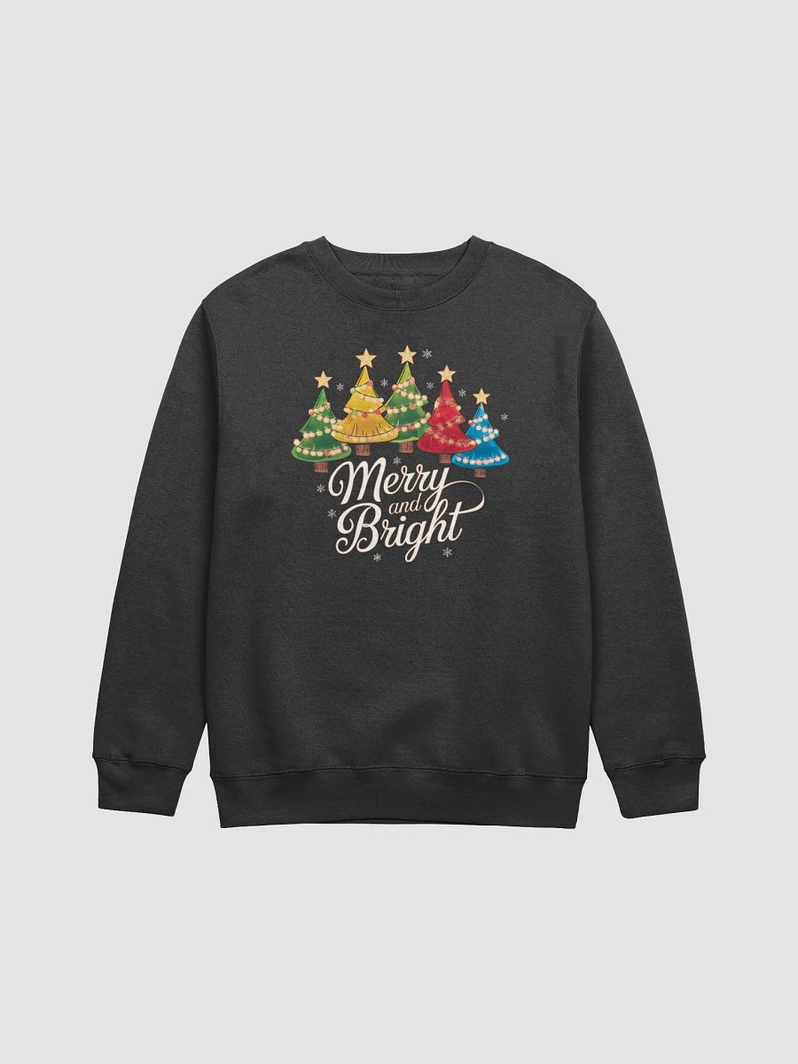Merry and Bright Christmas Tree Crewneck Sweatshirt product image (3)