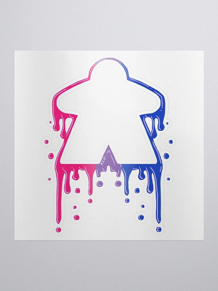 Drippy Bi Pride Meeple Sticker product image (2)