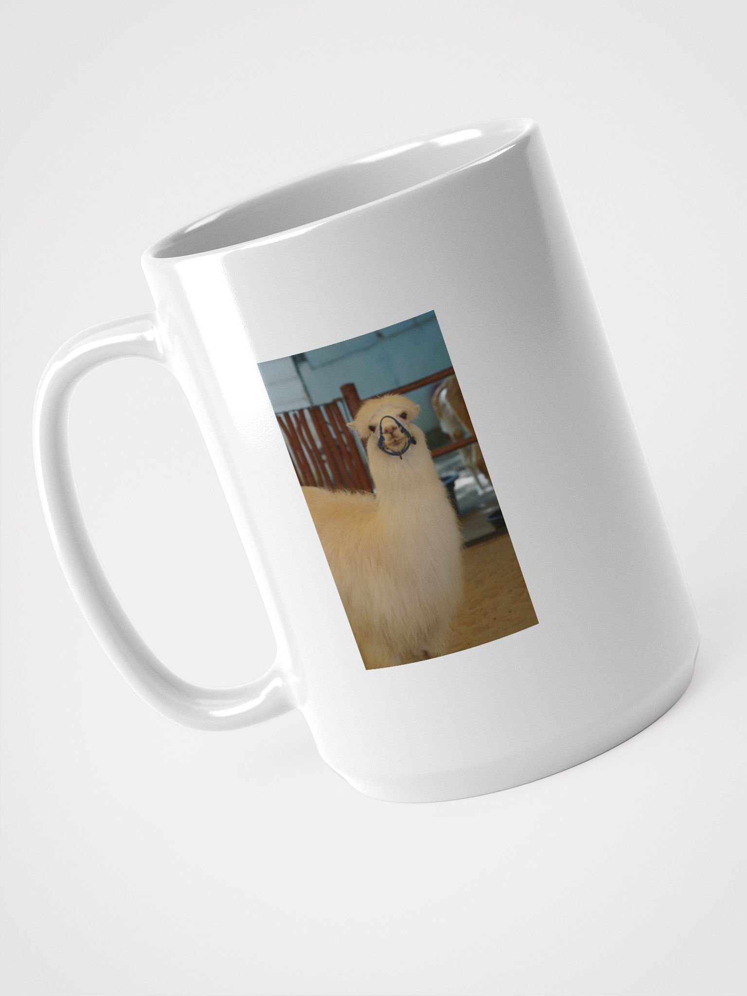 Llama Love White Glossy Mug product image (3)