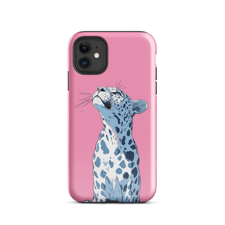 Snow Leopard on Pink - Tough Phone Case product image (2)
