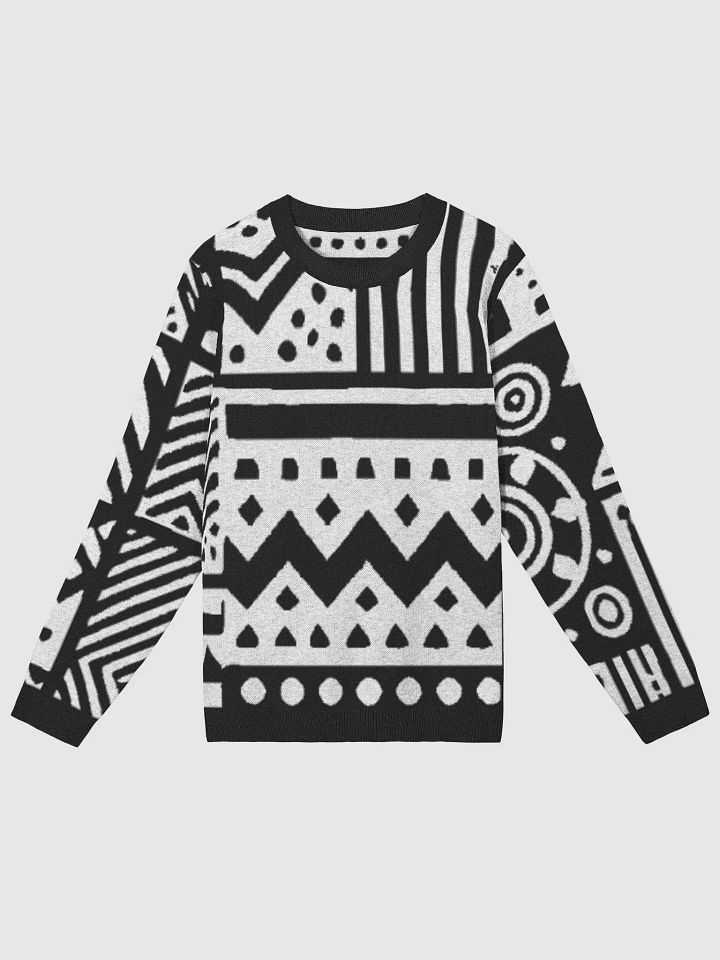 Geometric Elegance Knitted Africita Crewneck product image (2)