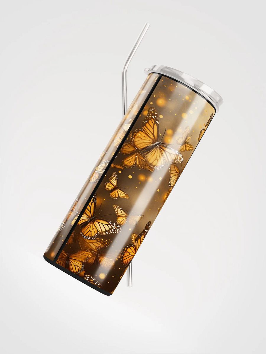 Flutter in Style with Our Gold Butterfly Stainless Steel Tumbler! 🦋✨ product image (4)