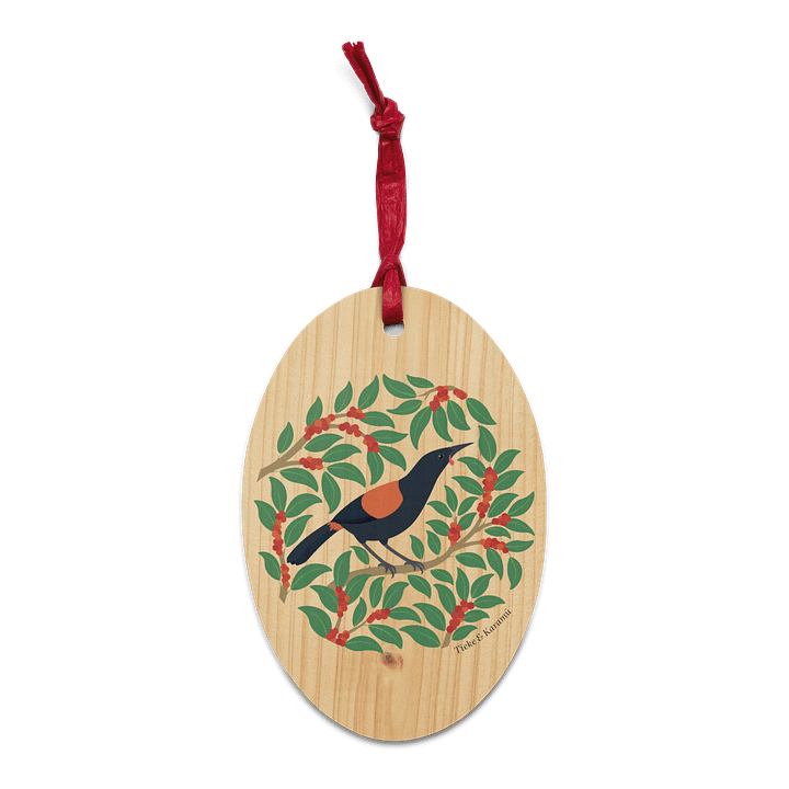 Tīeke in Karamū Wooden Ornament product image (1)