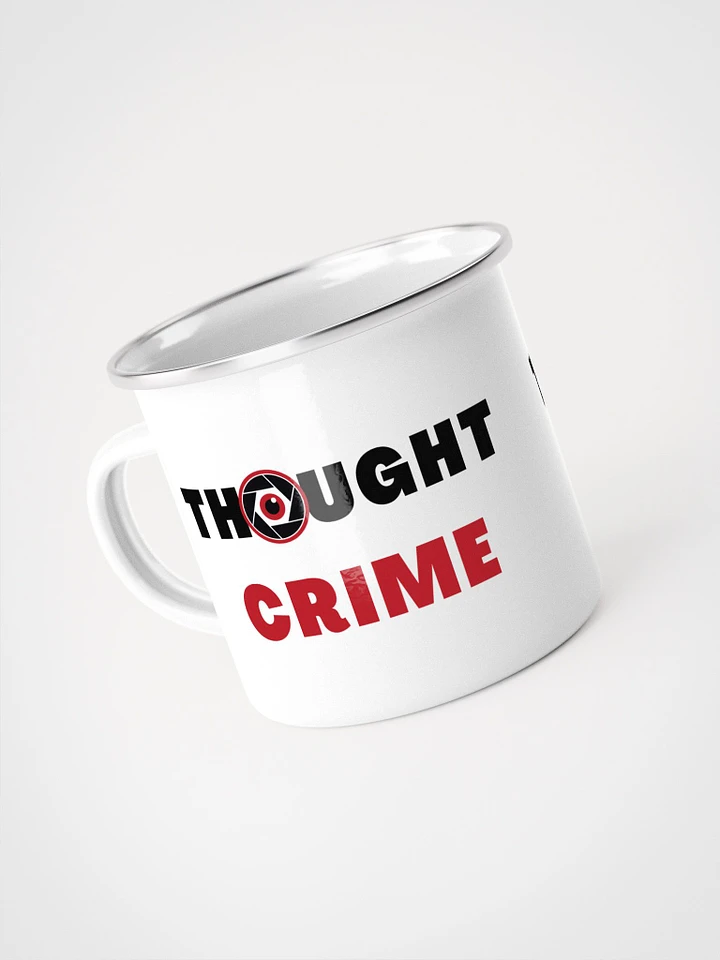 Enamel mug thought crime product image (1)