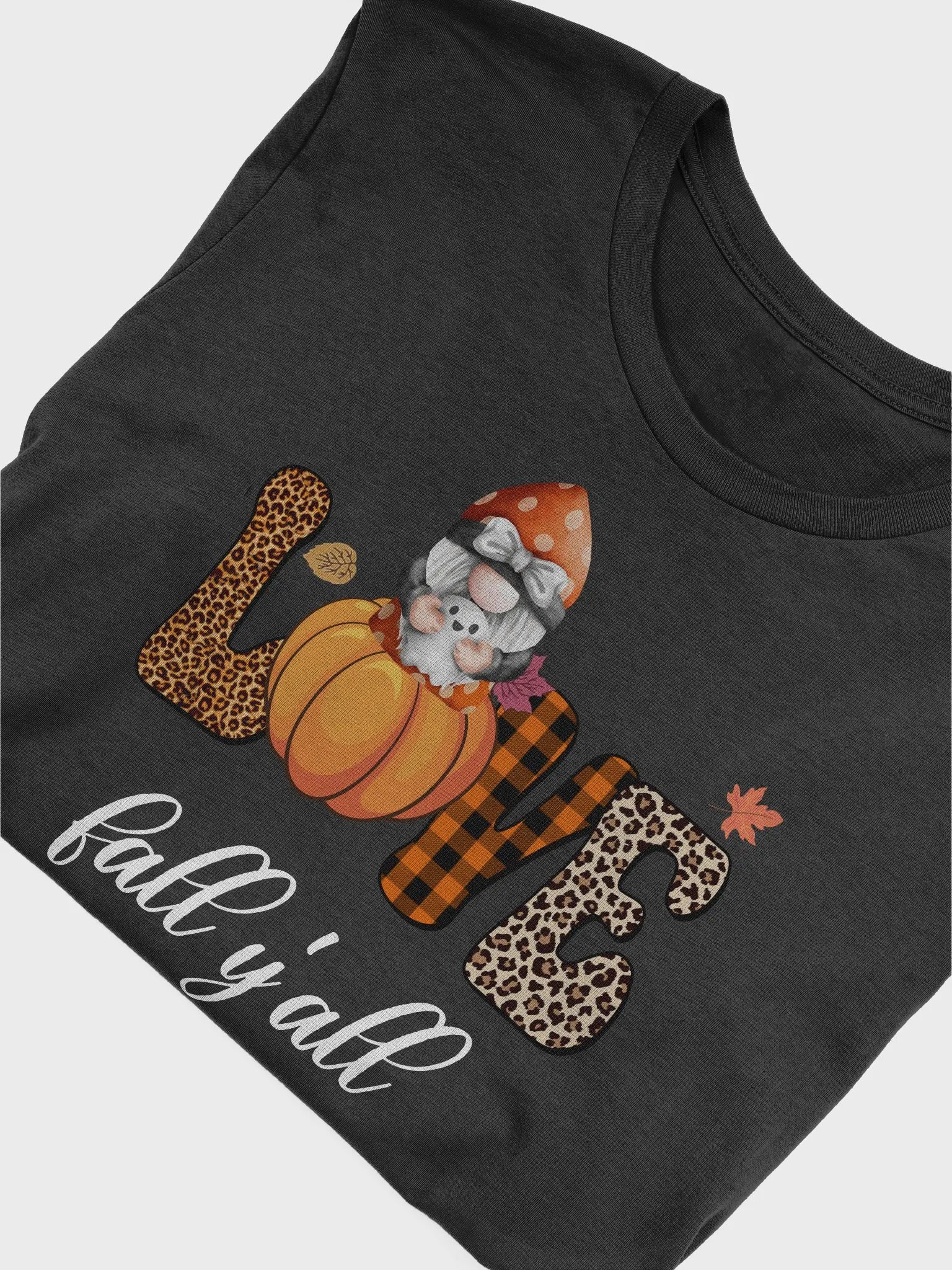 Halloween Gnome and Ghost Love Fall Y'all Tee product image (6)