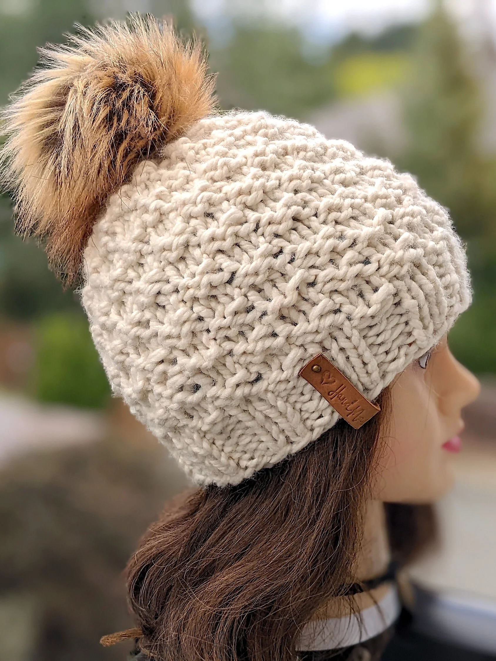 Frosty Chunky Hat Knitting Pattern product image (2)
