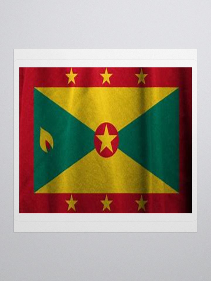 Grenada Flag Sticker | Nutmeg Design | Durable Vinyl | 3 Sizes product image (3)