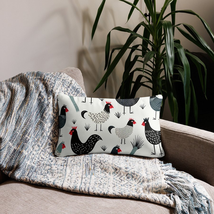 Dashed Chicken Pillow - Duo Design product image (7)