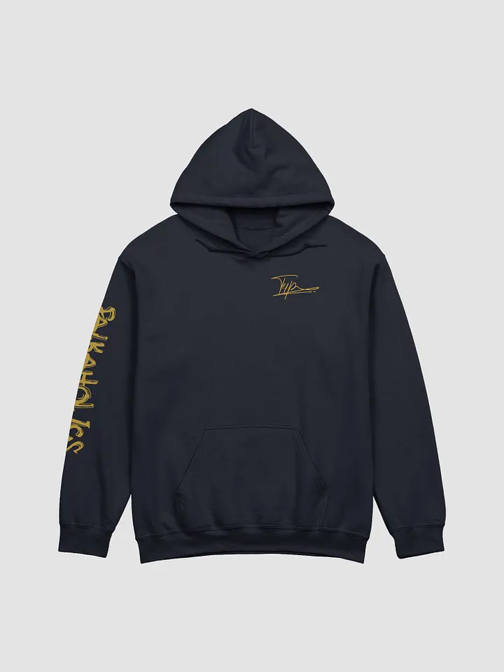 Black hoodie hotsell with gold writing