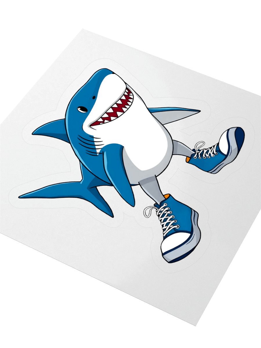Tralalero Tralala – Meme Cartoon Shark Sticker product image (7)