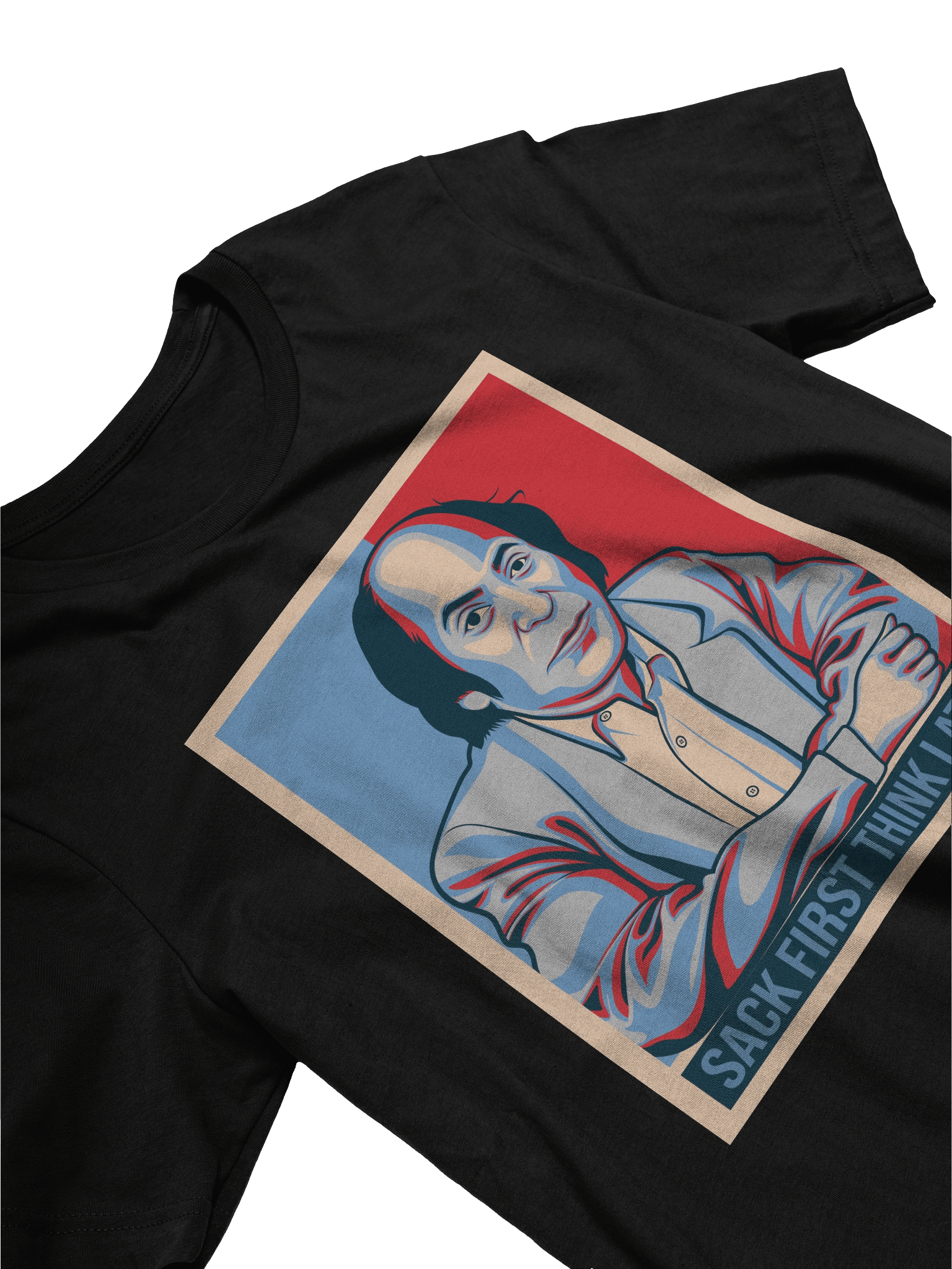 Sack First Think Later Chess T-shirt product image (3)