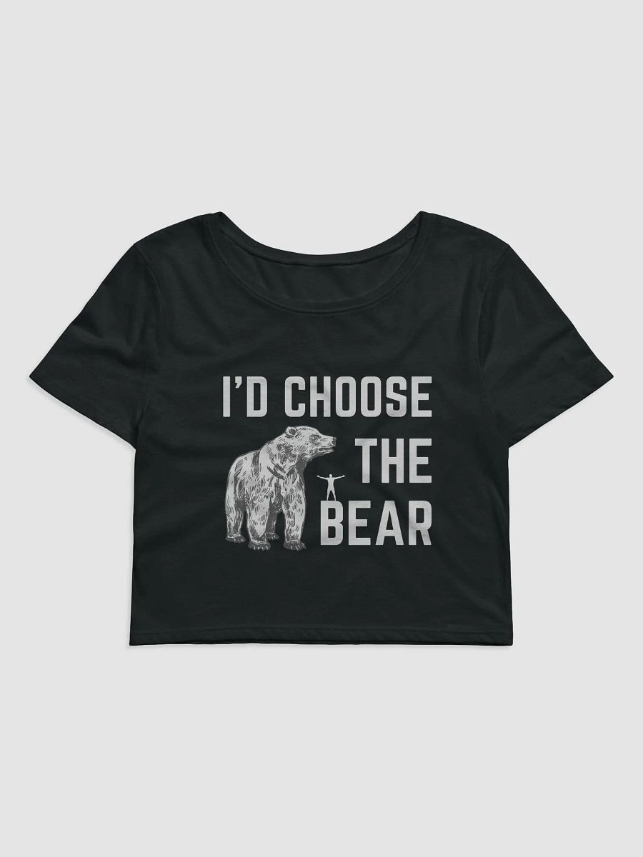 I'd Choose The Bear - Bella+Canvas Women's Crop Tee product image (1)