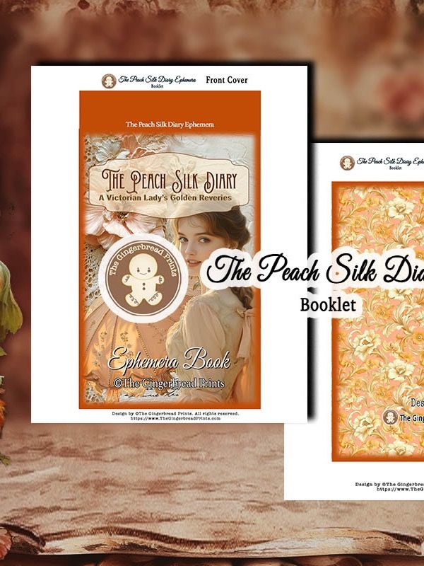 The Peach Silk Diary Ephemera Booklet Digital Download product image (1)