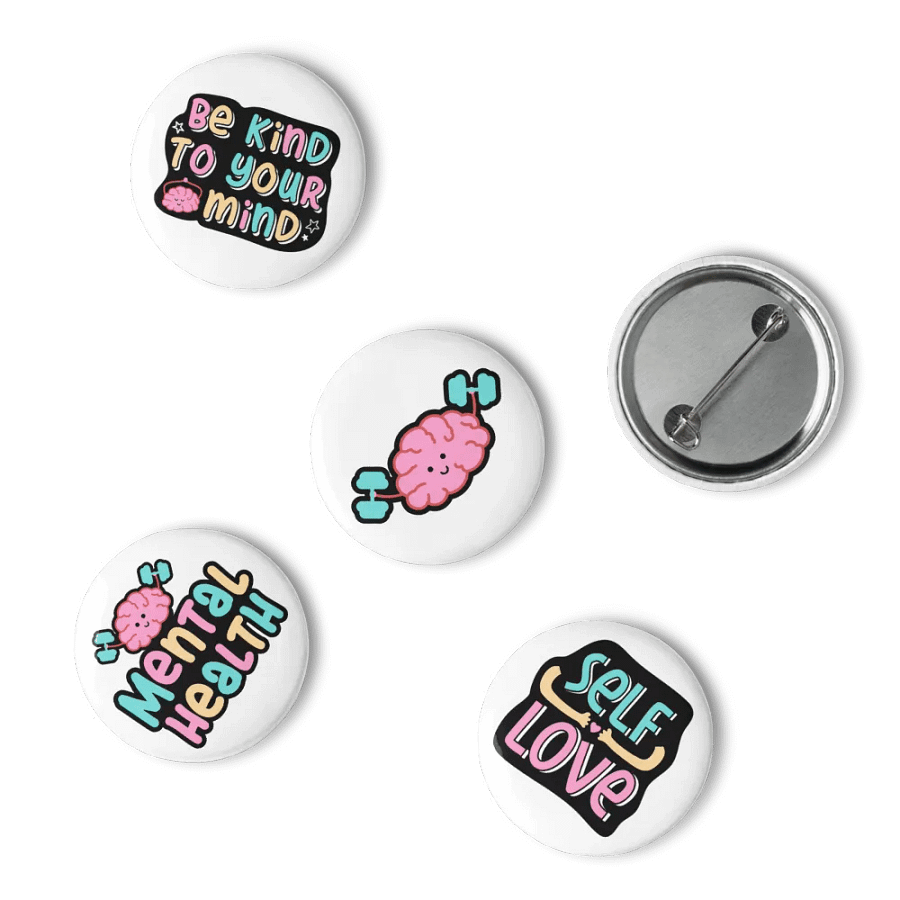 Mindful Mental Health Brain Button Set product image (15)