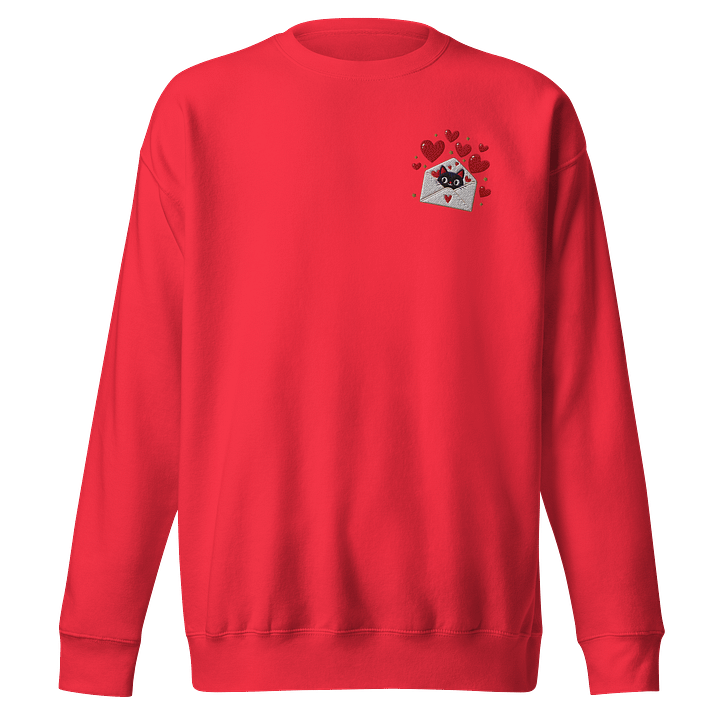 Feline Valentine Envelope -Embroidered Premium Sweatshirt product image (1)
