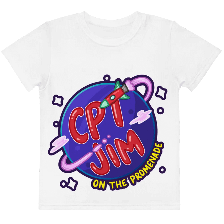 Cosmic Captain Kids' Crew Neck Tee product image (2)