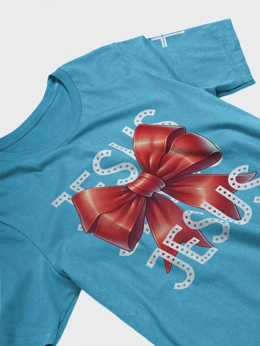 JESUS Bow Charm Bella Canvas Supersoft Tee product image (6)
