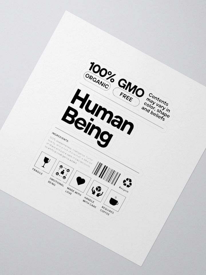 Human Being: Sticker product image (5)
