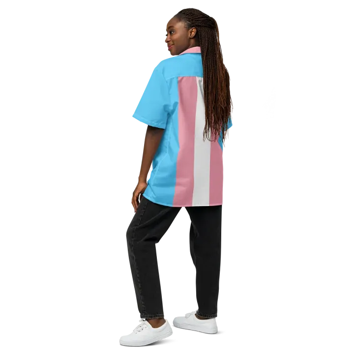 Trans Pride Flag - All-Over Hawaiian Shirt product image (2)