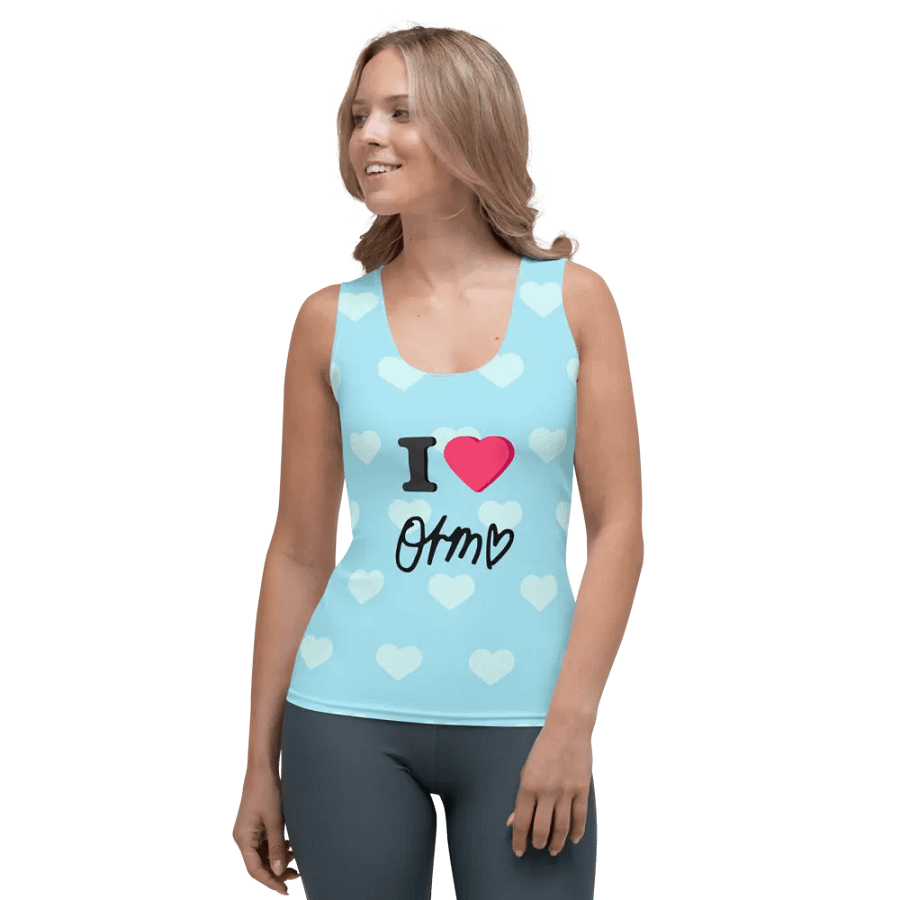I Love Orm Women's Tank Top From Lingling (Blue) product image (1)