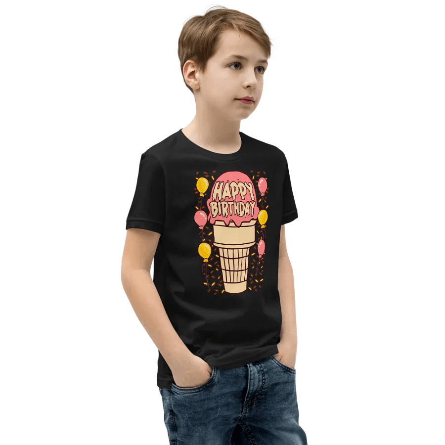 Happy Birthday (Ice Cream Cone) Kids T-Shirt product image (2)