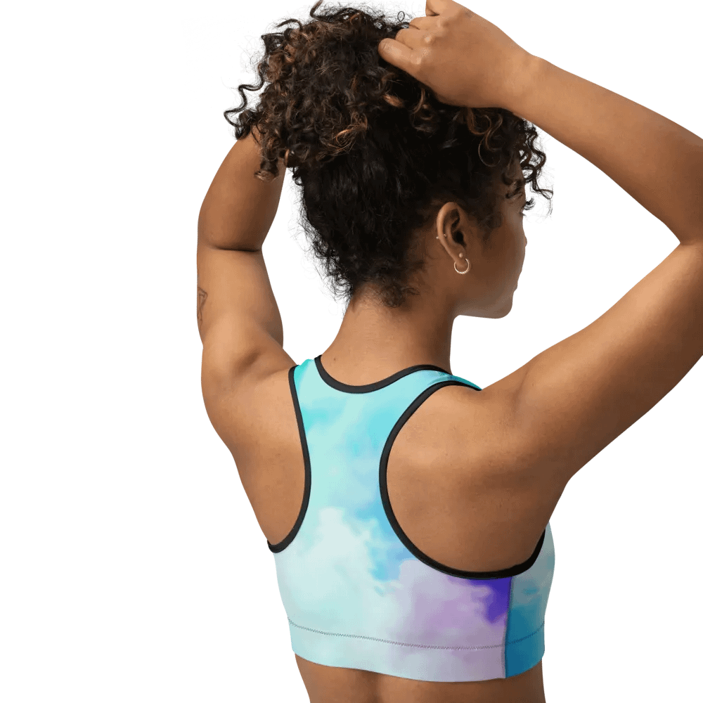 Blur cloud rainbow Design Sports Bra - V2 product image (2)