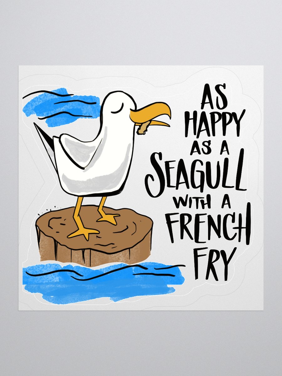 Happy as a Seagull Sticker product image (1)