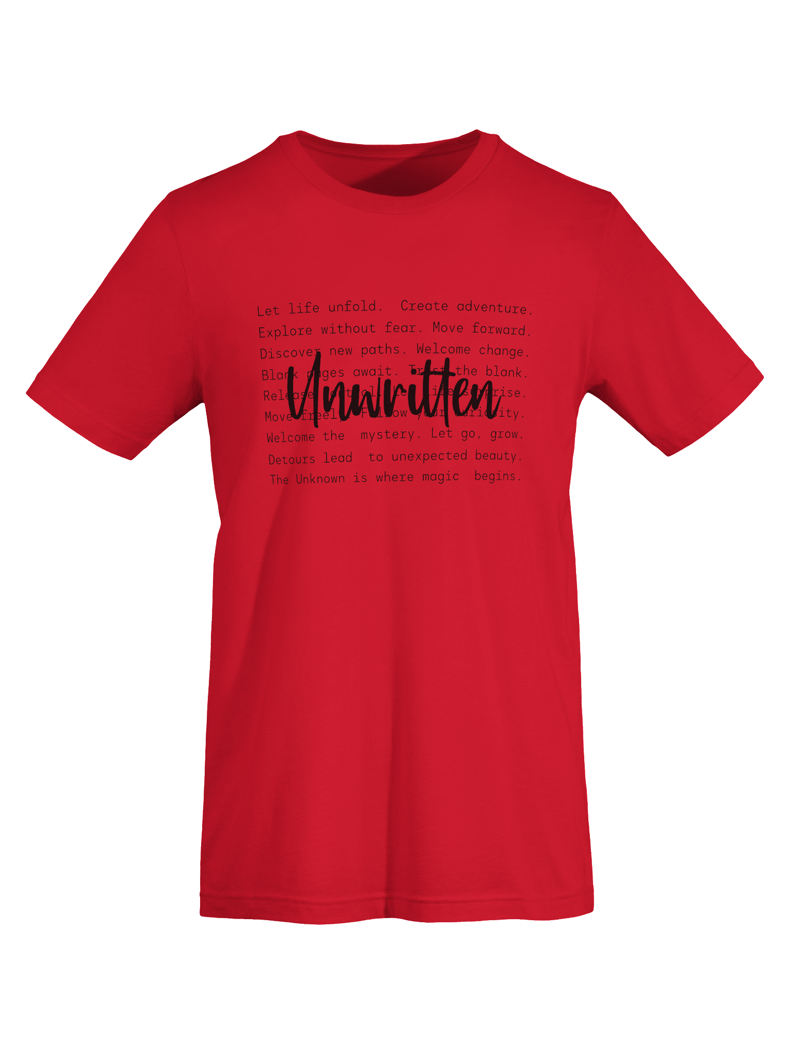 Unwritten – Embracing Growth and Life’s Uncertainty Mental Health Awareness T-Shirt product image (47)
