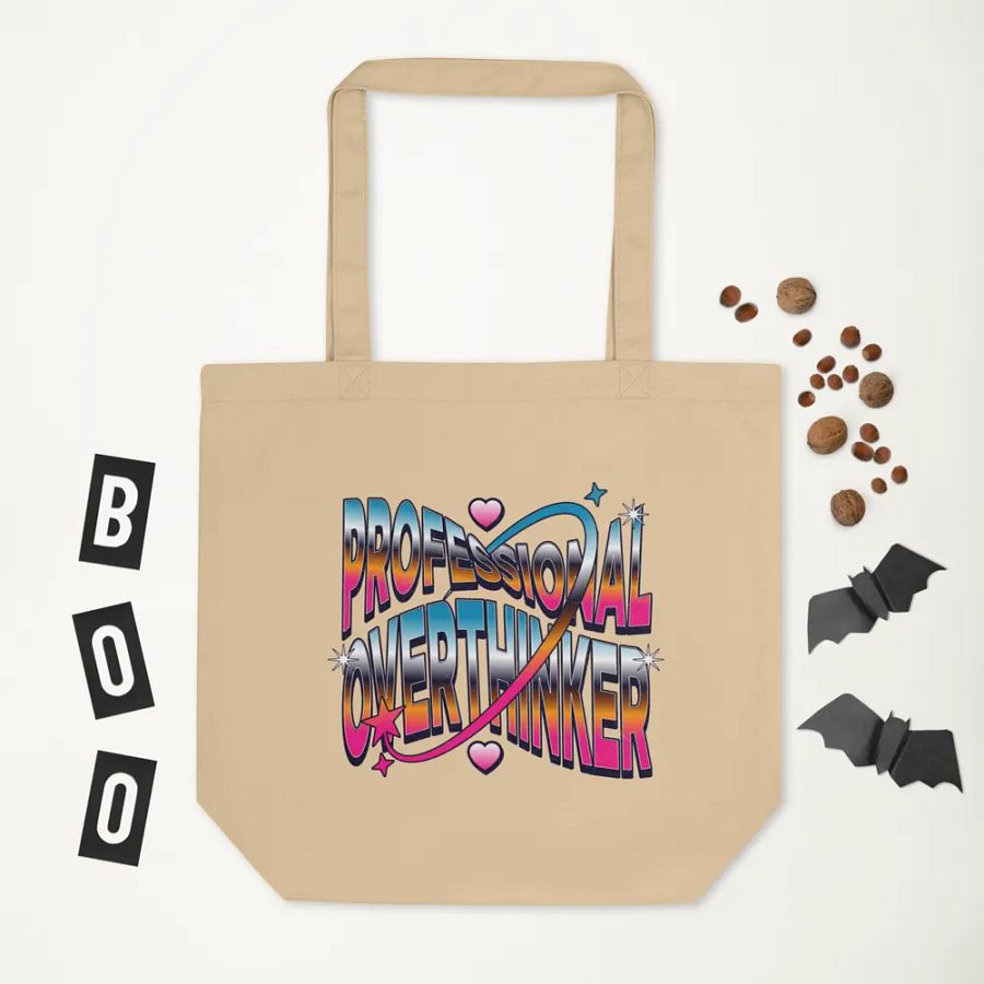 Professional Overthinker Vibrant Tote Bag product image (5)