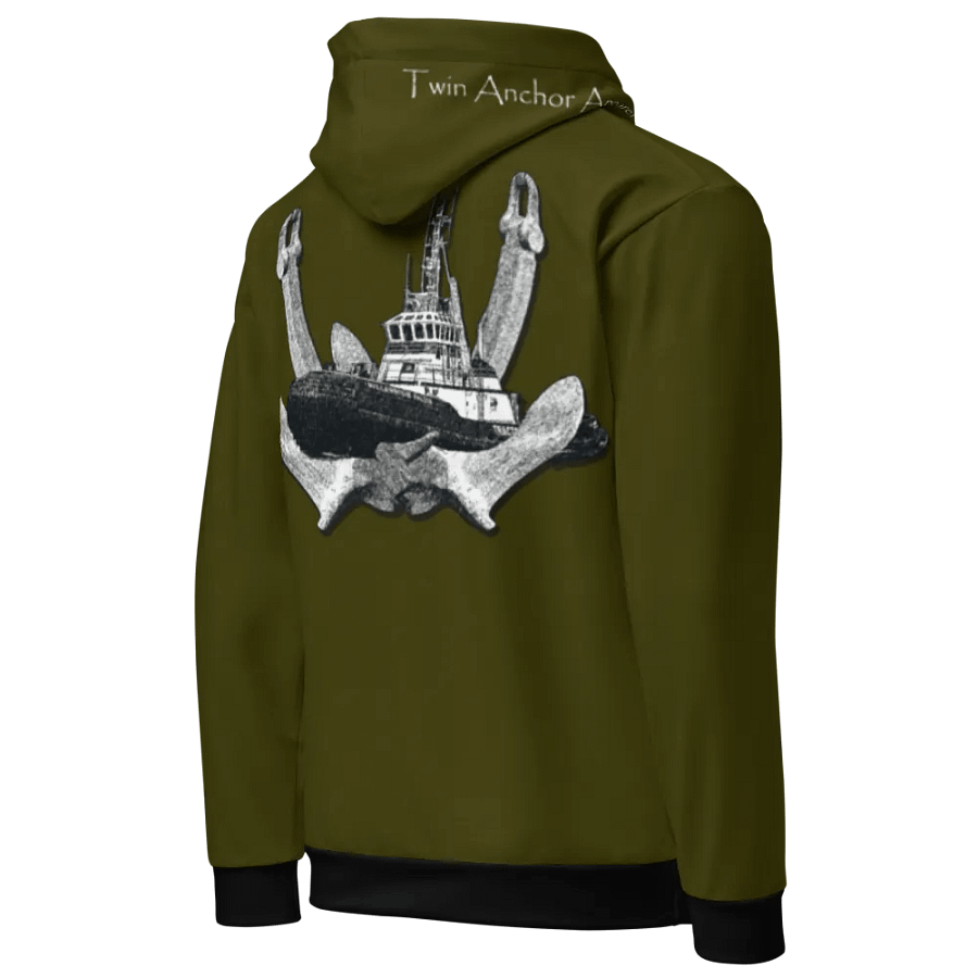 Green Twin Anchor Marco tug Hoodie product image (8)