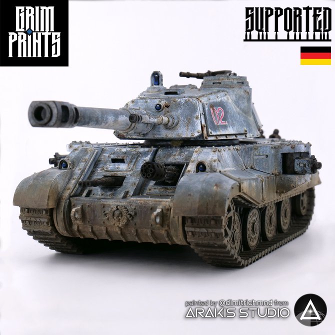 Grim Tiger II Heavy Battle Tank STLs product image (1)