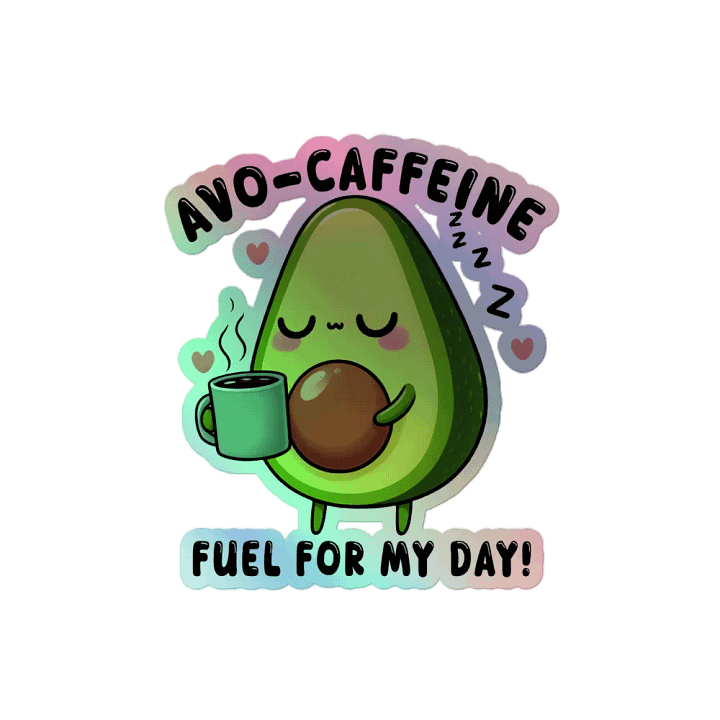 Blissful Avocado Coffee Time Sticker Sheet product image (2)