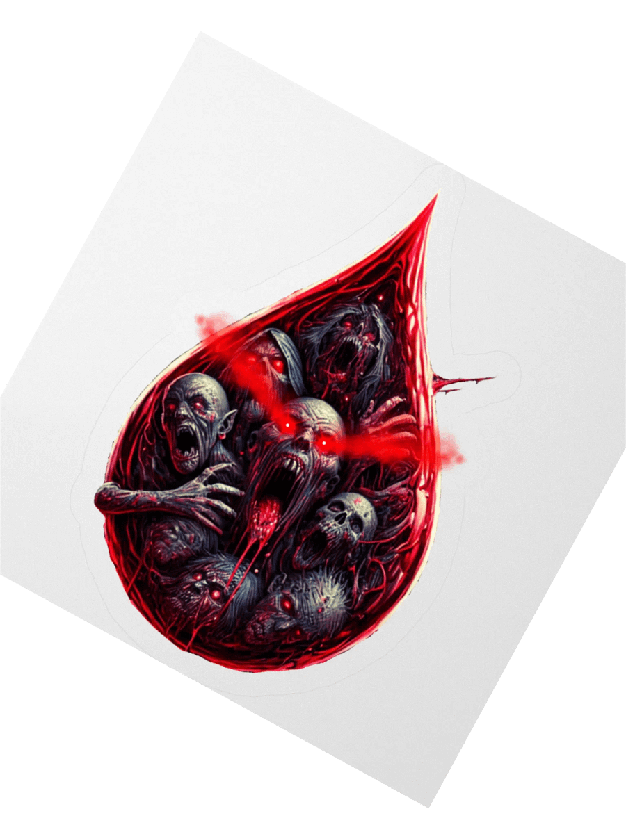 "In a Drop of Blood" Sticker product image (6)