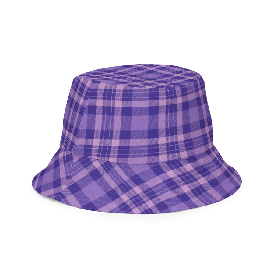 Purple Plaid Dreams Reversible Bucket Hat product image (10)